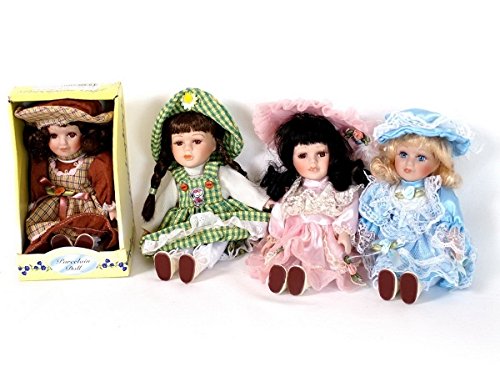 Preisvergleich Produktbild Porzelan Puppen 4er Set