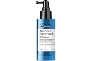 L'Oréal Professionnel Sérum Aminexil Advanced Fuller & Stronger, Enriquecido con Activos Dermatológicos para Prevenir la Caída del Cabello, Aminexil Advanced, 90 ml