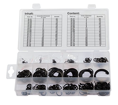 Innen Seegerringe 300-tlg. Sicherungsringe Nutenringe Sprengringe