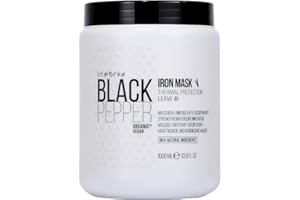 INEBRYA Masque Fer Poivre Noir-1000 ML, Multicolor, One Size