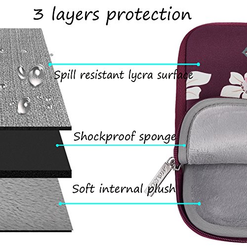 MOSISO 2017   2016 MacBook Pro 13 Zoll H  lle Sleeve Tasche  A1706 A1708    Microsoft Neu Surface Pro 2017   Surface Pro 4   3 Wasserresistente Lycra 