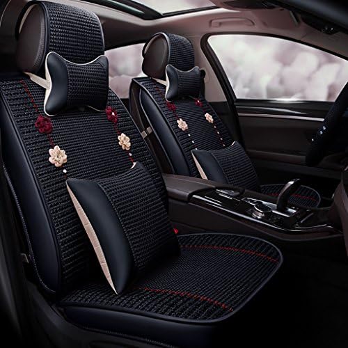 Four Seasons Car Cushion Ice Silk Car Seat Cover Breathable And Comfortable For Women Cool Cushion 5 Seats (5 Colors Available) ( Color : 2# , Size : A )
