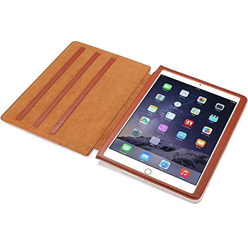 KAVAJ IPad Air 2 Ledertasche Case Hülle „Hamburg“ Für Das Apple IPad Air 2 Cognac Braun Aus Echtem Leder Mit Standfunktion In 5 Winkeln. Dünnes Smart Cover Als Edles Zubehör Für Das Original IPad Air 2 - 8