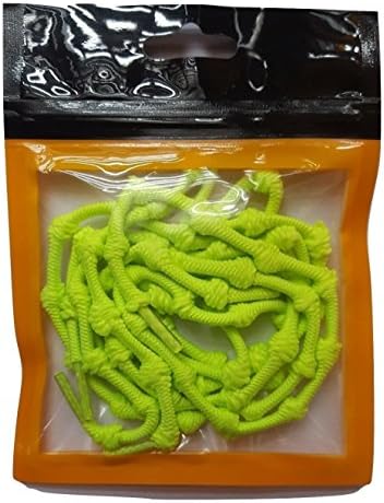 Quality Elastic Knot Shoelaces No Tie Easy Stretch Fit Triathlon Sport Laces UK (NEON YELLOW)