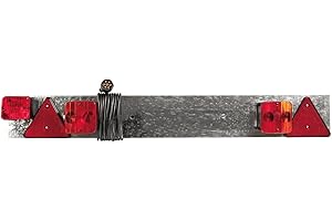 OROK - Kit de signalisation - Plaque de signalisation pour Porte vélo Acier galvanisé 1,05m - Alimentation : 4m - Contient : 2 lanternes (4 fonct.), 2 Triangles réfléchissants, 1 feu antibrouillard