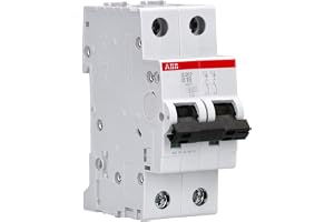 ABB S automatisk installatör | Strömbrytare med B-egenskaper, 16 A nominell ström, 2-polig och 10 kA märkkretskapacitet