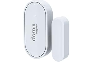 Beghelli - Sensore Porta WiFi Dom-e per Allarme Casa Senza Fili e Intelligente, Antifurto Perimetrale, Controllo Movimento Apertura e Chiusura Porte/Finestre, Accessorio Aggiuntivo, 433Mhz, CR2032