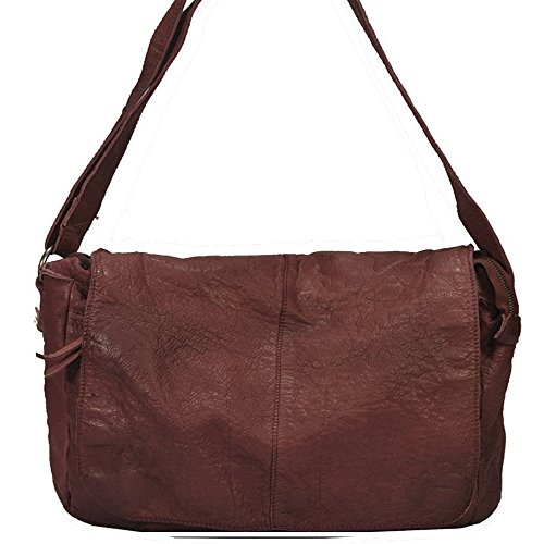 Preisvergleich Produktbild Vilenca Holland 40698 Rasp großer ledertasche Messenger Bag / Laptoptasche / Umhängetasche / Schultertasche / Unitasche / office tasche aus echtem leder Unisex- Vintage Größe: 36cmx23cmx11cm
