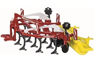 Siku 2067, Synkro Pöttinger Kultywator, 1:32, Metal,Tworzywo sztuczne, Czerwony, Obrotowa rolka