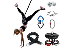 Upupto Bungee Dance Resortance Bands Sospensioni Trainer Steper Steps System Sling Fitness Aerial Yoga Cavo Pilates Attrezzatura per Strumenti di Allenamento Elastici per la casa Yoga,Load 110kg