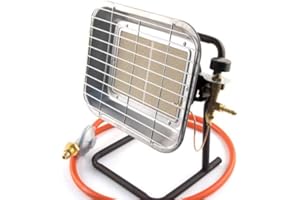 CPUK Portable LPG Propane Gas Outdoor Space Heater For Garage Market Stall Patio with pol type regulator