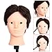 Head Doll Mannequin Training Head, CoastaCloud Make Up Head Cosmetology Hairdressing 24 inch 80% Real Hair Manikin Doll Practice Model with Clamp