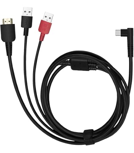 Wacom One 3 in 1 Cable for Wacom One 12 and 13 Touch,Black: Buy