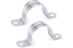 40MM U-Collier de Serrage 20 Pièces Leryati Tuyau Pour Fixation Ø 40mm Collier de Fixation Inox U Tube Inox fixation Tuyau 304 Acier Inoxydable U Fixation pour Tube Metallique Inox