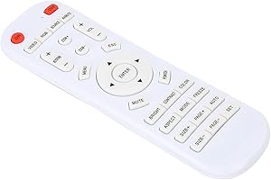 JTLB Télécommande Universelle pour Projecteur pour Projecteur Excelvan 16 × 5 × 2 Blanc Télécommande de Remplacement pour Projecteur