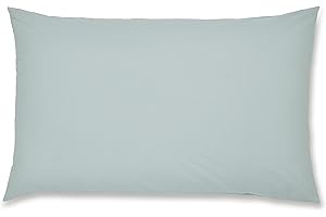 Catherine Lansfield Easy Iron Perkalowa standardowa poszewka na poduszkę para Duck Egg Blue, Duckegg