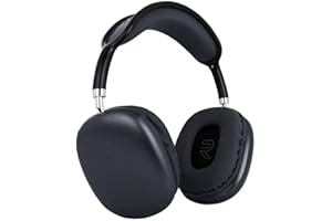 Ambizion Kabellose Bluetooth-Kopfhörer, verstellbares Kopfband, HiFi-Stereo-Sound, integriertes Mikrofon, Bluetooth 5.0, lange Lebensdauer, bequem und leicht, für Telefon und PC (schwarz)