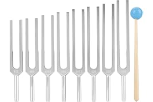 SEAFRONT Diapasón de Aluminio Instrumentos Juego de Terapia de Curación con 8 Diapasón of Different Frequencies