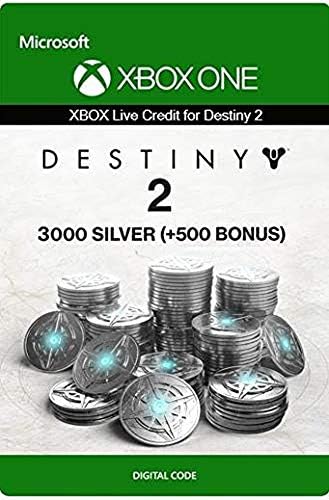 Xbox Live Credit for Destiny 2: 3000 (+500 Bonus) Silver Xbox One/Windows 10 PC - Download Code