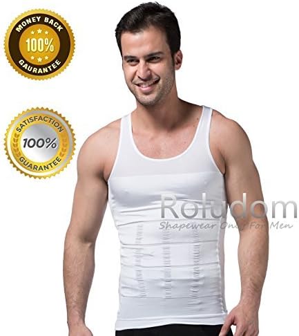 Roludom Men's Slimming Trimmer Body Shaper Vest Underwears Tank