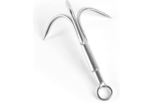 Cyfie 3-Grappin Crochet en Acier Inoxydable Escalade en Plein Air Griffe Outil EDC