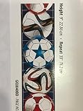 Griechische Rand Fußball Kinderzimmer selbstklebend cm 23 x 4,57 Meter Netzwerk Blue