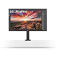LG 32 inch 4K UHD Monitor UltraFine Display Ergo IPS Display, HDR 10, USB Type-C, AMD FreeSync, Reader Mode, Stand with C-Clamp, Black - 32UN880-B