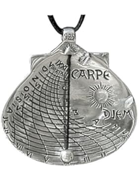 Sonnenuhr-Anhänger Jacobsmuschel 925 Silber