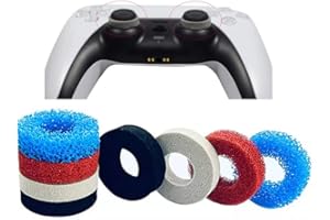 MaD Vision® Set di 5 Paia (10 pezzi) di Aiming/Precision Rings compatibili con Playstation 5 (PS5)/PS4|Xbox Series X/S/One/360|Nintendo Switch Pro. Differenti colori e rigidità (morbido, medio, duro)