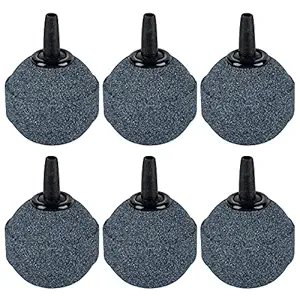 Pawfly 6 PCS Ball Shape 1.2 Air Stone ASR030 Mineral Bubble Diffuser Airstones for Aquarium, Fish Tank, Pump and Hydroponics