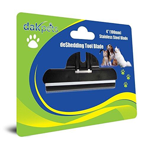 DakPets Cepillo de Reemplazo para la Herramienta de Aseo para Mascotas y Aseo de Gatos para Perros + Gatos Pequeños, Medianos y Grandes Reduce drásticamente la caída de Pelo en Minutos, GARANTIZADO