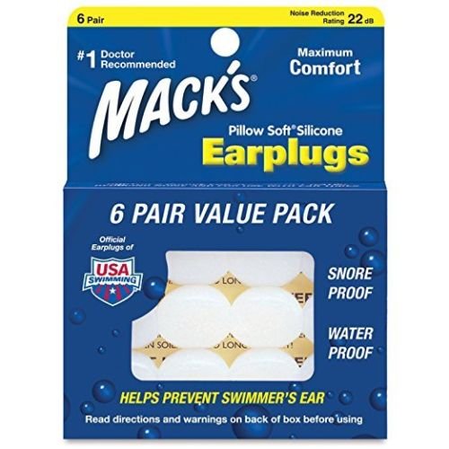 Mack 's Kissen aus weichem Silikon Ohrstöpsel Value Pack, 6 Zählen