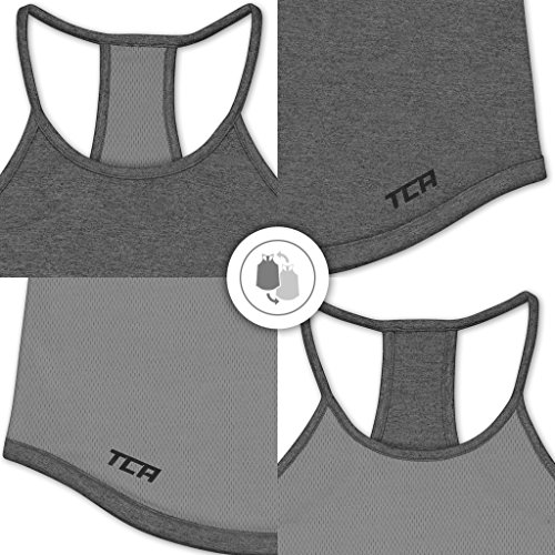 TCA – Damen Tanktop mit Racerback – Wendbar für Fitness & Sport - 3