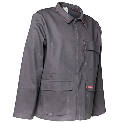 Planam Jacke „Hitze-/Schweißerschutz“, 360 g/m², Größe 52, grau, 1709052 - 2