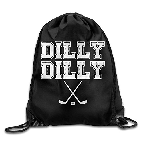 KCOUU Dilly Dilly Hockey Drawstring Backpack Beam Mouth Yoga Sackpack Rucksack Shoulder Bags For Men & Women