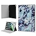 Produktbild iPad Pro Hülle, Schutzhülle für iPad Pro (10,5 Zoll) 2017 PU Leder Flip Wallet Cover in Book Style Stand Case Handyhülle Karteneinschub und Magnetverschluß Ständer Unterstützung Wake, Sleep Funktion in Lila Marmor Muster