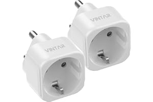 VINTAR 2PC Adaptateur de Voyage France vers Inde, Adaptateur de Prise Europe vers Inde pour Inde, Sri Lanka, Népal, Congo, Certification CE Type D