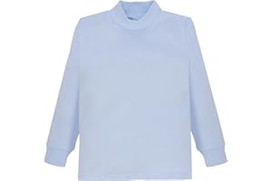 ELLEPI Rollkragenpullover für Mädchen, Jungen, langärmelig, warm, Baumwolle, Weiß, für Jungen, langärmlig, Schwarz, T-Shirts, Kragen, Oberteile, Sweatshirt für Jungen