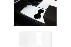 KKTR-CAR Housse de console centrale pour Tesla Model Y Model 3, compatible avec Tesla Model Y Model 3 accessoires intérieurs (blanc mat)