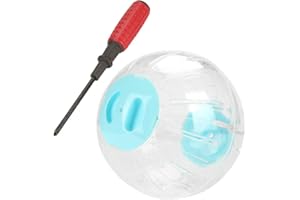 ZERODIS Hamster Exercise Ball,18.5CM 7.3 Inches Plastic Transparent Small Pet Jogging Ball Rolling Wheel Toy Running Activity Relieves Boredom for Hamster Gerbil Mice(Blue)