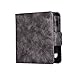 Price comparison product image Banath IQOS Cover Leather Case Flip Protector with Stand Function Cover Card Slots (Grey)
