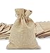 Price comparison product image 30pcs Burlap Bags Jewelry Pouches with Drawstring, Resusable Gift Bag Jute Hessian Linen Goodie Bag Packing Storage for Wedding Party Bridal Shower Birthday Christmas DIY Craft Favor, 5 x 4 Inch DIKETE®