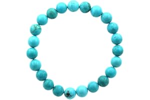 Ouubuuy Bracciale Ametista Perline Pietra Cristallo Naturale Uomo Donna 8mm Elastico Bracciale