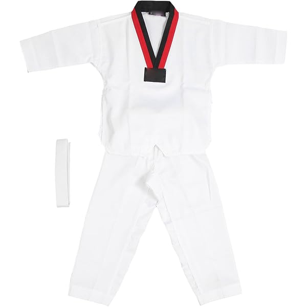 Kimono Karaté Enfant V.Sports - Polycoton 340g, Blanc, Ceinture Incluse