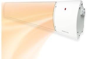 MIRRORSTONE INFRARED HEATING Mirrorstone White 3000W Helios Infrared Bar Heater For Indoor Outdoor Office Warehouse Patio Conservatory