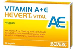 Vitamin A+E Hevert Vital für Augen, Haut und Immunsystem, 60 St. Kapseln