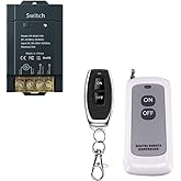 COLOROCK Remote Control Switch,AC100V/110V/220V/230V/240V RF Remote Light Switches for Pump Security Systems Door Curtain Gat