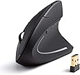 Anker AK-UBA 2.4G Wireless Vertical Ergonomic Optical Mouse, 800 / 1200 /1600 DPI, 5 Buttons for Laptop, Desktop, PC, Macbook - Black