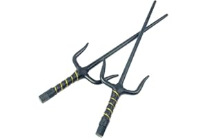 Superdo Sai octogonaux en métal pour arts martiaux, plusieurs tailles, noir et argenté