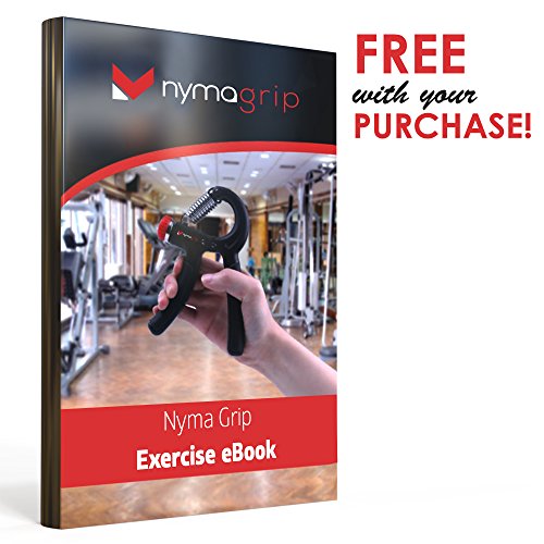 Handtrainer + 2 Stressbälle + GRATIS eBook – Handmuskeltrainer, Handtraining, Griffkraft, Grifftrainer, Unterarmtrainer, Fingertrainer, Fingerhantel – von Nyma - 6